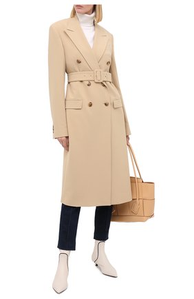 Женские кожаные ботильоны BRUNELLO CUCINELLI белого цвета по цене 99500 руб., арт. MZNSC1883P | Фото 2 Женские кожаные ботильоны BRUNELLO CUCINELLI белого цвета, арт. MZNSC1883P | Фото 2