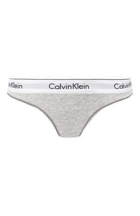 Женские трусы-стринги CALVIN KLEIN серого цвета по цене 2380 руб., арт. F3786E | Фото 1 Женские трусы-стринги CALVIN KLEIN серого цвета, арт. F3786E | Фото 1