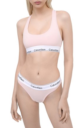 Женские трусы-стринги CALVIN KLEIN розового цвета по цене 2380 руб., арт. F3786E | Фото 2 Женские трусы-стринги CALVIN KLEIN розового цвета, арт. F3786E | Фото 2