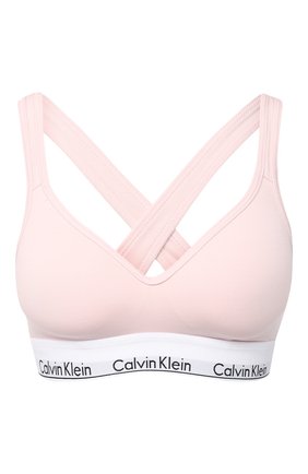 Женский бюстгальтер из смеси хлопка и вискозы CALVIN KLEIN розового цвета по цене 5945 руб., арт. QF1654E | Фото 1 Женский бюстгальтер из смеси хлопка и вискозы CALVIN KLEIN розового цвета, арт. QF1654E | Фото 1