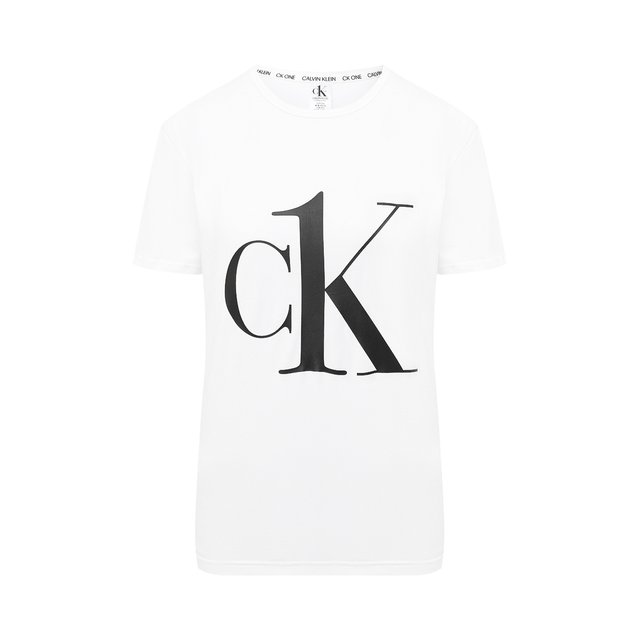 Хлопковая футболка Calvin Klein Белый QS6436E 5489057