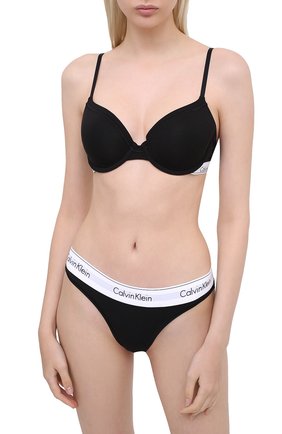 Женский бюстгальтер с плотной чашкой CALVIN KLEIN черного цвета по цене 5765 руб., арт. F3784E | Фото 2 Женский бюстгальтер с плотной чашкой CALVIN KLEIN черного цвета, арт. F3784E | Фото 2