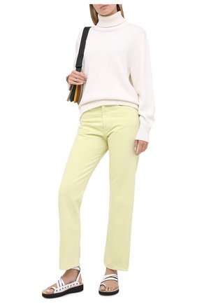 Женские джинсы AGOLDE желтого цвета, арт. A069-1183 | Фото 2 (Кросс-КТ: Деним; Длина (брюки, джинсы): Стандартные; Силуэт Ж (брюки и джинсы): Прямые; Материал внешний: Хлопок, Деним)