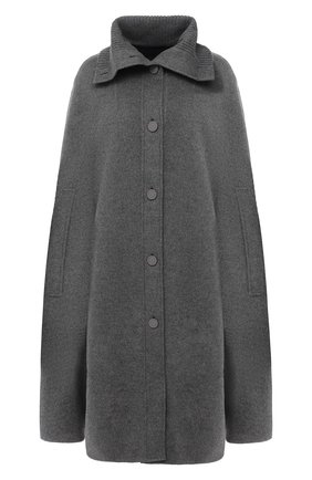 Женская кашемировый кейп LORO PIANA серого цвета по цене 455000 руб., арт. FAL2203 | Фото 1 Женская кашемировый кейп LORO PIANA серого цвета, арт. FAL2203 | Фото 1 (Материал внешний: Шерсть, Кашемир; Длина (верхняя одежда): До колена)