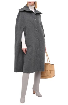 Женские кожаные сапоги KITON светло-серого цвета по цене 174000 руб., арт. D50809X04T82 | Фото 2 Женские кожаные сапоги KITON светло-серого цвета, арт. D50809X04T82 | Фото 2