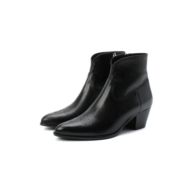 Кожаные ботинки Polo Ralph Lauren 818799180, цвет чёрный, размер 37.5