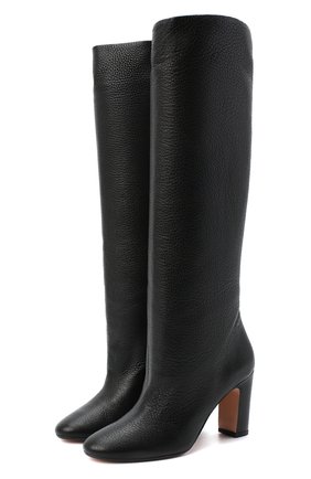 Женские кожаные сапоги KITON черного цвета по цене 157500 руб., арт. D50809X04T82 | Фото 1 Женские кожаные сапоги KITON черного цвета, арт. D50809X04T82 | Фото 1 (Подошва: Плоская; Каблук тип: Устойчивый; Высота голенища: Средние; Материал внутренний: Натуральная кожа; Каблук высота: Высокий)