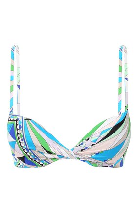 Женский бра с плотной чашкой EMILIO PUCCI голубого цвета по цене 21050 руб., арт. 0RMX26/0R797 | Фото 1 Женский бра с плотной чашкой EMILIO PUCCI голубого цвета, арт. 0RMX26/0R797 | Фото 1