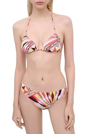 Женский треугольный бра EMILIO PUCCI розового цвета по цене 14500 руб., арт. 0RMX46/0R797 | Фото 2 Женский треугольный бра EMILIO PUCCI розового цвета, арт. 0RMX46/0R797 | Фото 2