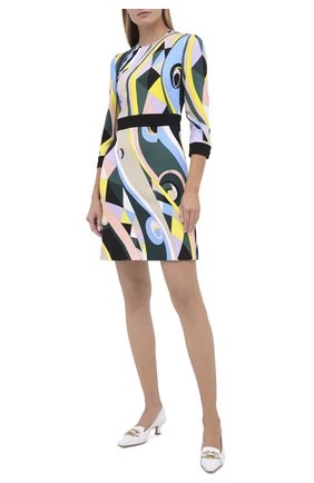 Женское платье EMILIO PUCCI зеленого цвета по цене 105500 руб., арт. 0RRG51/0R766 | Фото 2 Женское платье EMILIO PUCCI зеленого цвета, арт. 0RRG51/0R766 | Фото 2