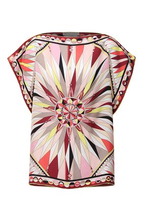 Женская шелковый топ EMILIO PUCCI розового цвета по цене 37750 руб., арт. 0RWM70/0R826 | Фото 1 Женская шелковый топ EMILIO PUCCI розового цвета, арт. 0RWM70/0R826 | Фото 1