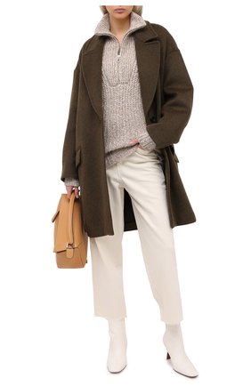 Женская свитер ISABEL MARANT ETOILE бежевого цвета по цене 43950 руб., арт. PU1109-20A011E/MYCLAN | Фото 2 Женская свитер ISABEL MARANT ETOILE бежевого цвета, арт. PU1109-20A011E/MYCLAN | Фото 2