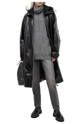 Женская свитер ISABEL MARANT ETOILE темно-серого цвета по цене 41350 руб., арт. PU1349-20A011E/T0NYA | Фото 2 Женская свитер ISABEL MARANT ETOILE темно-серого цвета, арт. PU1349-20A011E/T0NYA | Фото 2
