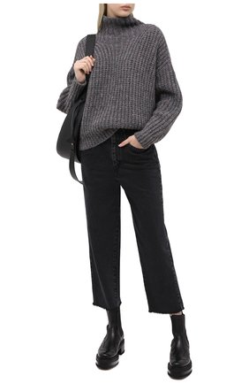 Женская свитер ISABEL MARANT темно-серого цвета по цене 53250 руб., арт. PU1413-20A042I/IRIS | Фото 2 Женская свитер ISABEL MARANT темно-серого цвета, арт. PU1413-20A042I/IRIS | Фото 2