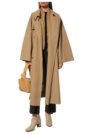 Женские кожаные ботильоны LORO PIANA светло-бежевого цвета по цене 89950 руб., арт. FAL2952 | Фото 2 Женские кожаные ботильоны LORO PIANA светло-бежевого цвета, арт. FAL2952 | Фото 2