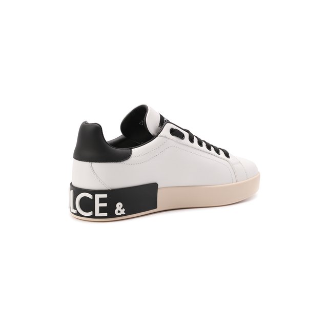 фото Кожаные кеды portofino dolce & gabbana