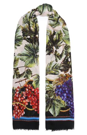 Женская шаль из шерсти и кашемира DOLCE & GABBANA разноцветного цвета по цене 33500 руб., арт. FS184A/GDW06 | Фото 1 Женская шаль из шерсти и кашемира DOLCE & GABBANA разноцветного цвета, арт. FS184A/GDW06 | Фото 1