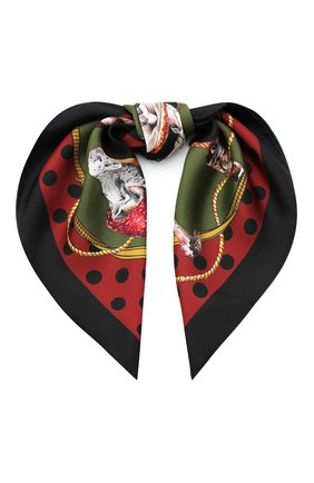 Женский шелковый платок DOLCE & GABBANA разноцветного цвета по цене 16850 руб., арт. FN093R/GDW04 | Фото 1 Женский шелковый платок DOLCE & GABBANA разноцветного цвета, арт. FN093R/GDW04 | Фото 1