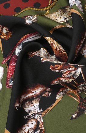 Женский шелковый платок DOLCE & GABBANA разноцветного цвета по цене 16850 руб., арт. FN093R/GDW04 | Фото 2 Женский шелковый платок DOLCE & GABBANA разноцветного цвета, арт. FN093R/GDW04 | Фото 2
