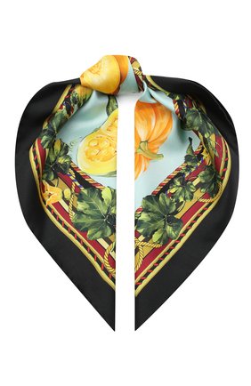 Женский шелковый платок DOLCE & GABBANA голубого цвета по цене 16850 руб., арт. FN093R/GDV97 | Фото 1 Женский шелковый платок DOLCE & GABBANA голубого цвета, арт. FN093R/GDV97 | Фото 1