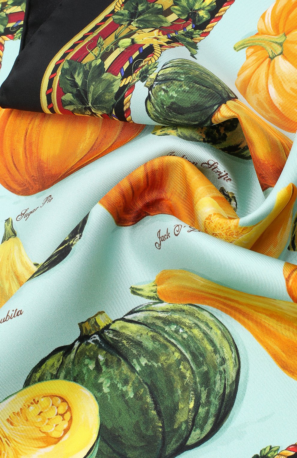 Женский шелковый платок DOLCE & GABBANA разноцветного цвета, арт. FN093R/GDV97 | Фото 2 (Принт: С принтом; Материал: Текстиль, Шелк)