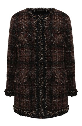 Женское пальто DOLCE & GABBANA коричневого цвета по цене 236500 руб., арт. F26AKT/FQMHH | Фото 1 Женское пальто DOLCE & GABBANA коричневого цвета, арт. F26AKT/FQMHH | Фото 1