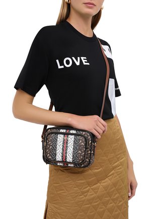 Женская сумка camera BURBERRY коричневого цвета по цене 64500 руб., арт. 8021485 | Фото 2 Женская сумка camera BURBERRY коричневого цвета, арт. 8021485 | Фото 2