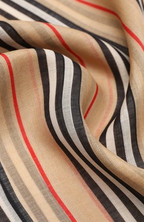 Мужские шарф из шерсти и шелка BURBERRY бежевого цвета по цене 28050 руб., арт. 8031144 | Фото 2 Мужские шарф из шерсти и шелка BURBERRY бежевого цвета, арт. 8031144 | Фото 2