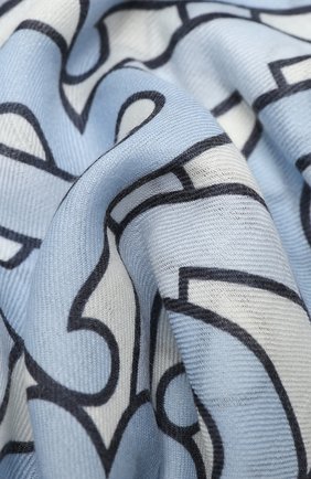Женская кашемировая шаль BURBERRY голубого цвета по цене 65650 руб., арт. 8031556 | Фото 2 Женская кашемировая шаль BURBERRY голубого цвета, арт. 8031556 | Фото 2