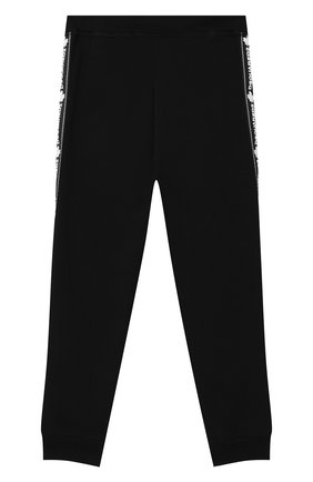 Детские хлопковые джоггеры DSQUARED2 черного цвета по цене 15750 руб., арт. DQ047X-D00V3 | Фото 2 Детские хлопковые джоггеры DSQUARED2 черного цвета, арт. DQ047X-D00V3 | Фото 2