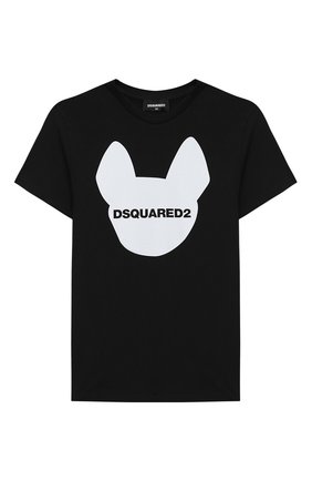 Детская хлопковая футболка DSQUARED2 черного цвета по цене 7445 руб., арт. DQ048Z-D00XK | Фото 1 Детская хлопковая футболка DSQUARED2 черного цвета, арт. DQ048Z-D00XK | Фото 1