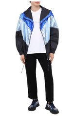 Мужская куртка ISABEL MARANT разноцветного цвета, арт. MA0808-20A001V/KIZZA0H | Фото 2 (Кросс-КТ: Куртка, Ветровка; Рукава: Длинные; Материал внешний: Синтетический материал; Стили: Спорт-шик; Мужское Кросс-КТ: Верхняя одежда; Длина (верхняя одежда): Короткие)