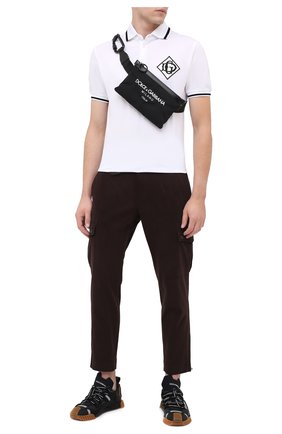 Мужская текстильная поясная сумка palermo tecnico DOLCE & GABBANA черно-белого цвета по цене 43550 руб., арт. BM1730/AW140 | Фото 2 Мужская текстильная поясная сумка palermo tecnico DOLCE & GABBANA черно-белого цвета, арт. BM1730/AW140 | Фото 2