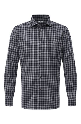 Мужская хлопковая рубашка KITON серого цвета по цене 51600 руб., арт. UMCNERHH0747214 | Фото 1 Мужская хлопковая рубашка KITON серого цвета, арт. UMCNERHH0747214 | Фото 1 (Длина (для топов): Стандартные; Материал внешний: Хлопок; Рукава: Длинные; Случай: Повседневный; Стили: Кэжуэл; Манжеты: На кнопках; Принт: Клетка; Мужское Кросс-КТ: Рубашка-одежда; Воротник: Акула; Региональные ограничения белый список (Axapta Mercury): RU)