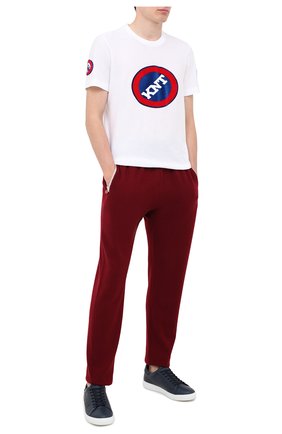 Мужской кашемировые брюки KITON бордового цвета по цене 245500 руб., арт. UK1201 | Фото 2 Мужской кашемировые брюки KITON бордового цвета, арт. UK1201 | Фото 2