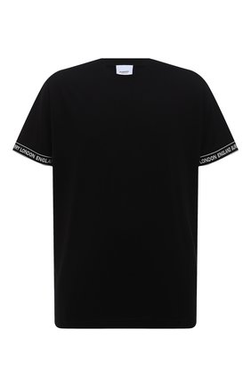 Мужская хлопковая футболка BURBERRY черного цвета по цене 28150 руб., арт. 8026224 | Фото 1 Мужская хлопковая футболка BURBERRY черного цвета, арт. 8026224 | Фото 1