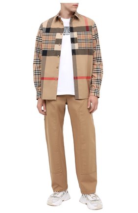 Мужская хлопковая рубашка BURBERRY бежевого цвета по цене 32500 руб., арт. 8032268 | Фото 2 Мужская хлопковая рубашка BURBERRY бежевого цвета, арт. 8032268 | Фото 2