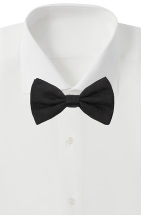 Мужской шелковый галстук-бабочка DOLCE & GABBANA черного цвета по цене 13050 руб., арт. GR053E/G0JNZ | Фото 2 Мужской шелковый галстук-бабочка DOLCE & GABBANA черного цвета, арт. GR053E/G0JNZ | Фото 2