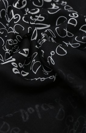 Мужской шарф DOLCE & GABBANA темно-серого цвета по цене 28500 руб., арт. GQ213E/G3SHF | Фото 2 Мужской шарф DOLCE & GABBANA темно-серого цвета, арт. GQ213E/G3SHF | Фото 2