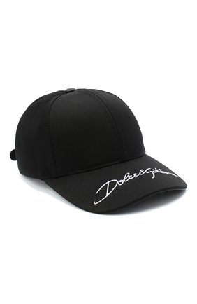 Мужской хлопковая бейсболка DOLCE & GABBANA черного цвета по цене 28500 руб., арт. GH590Z/FUVKS | Фото 1 Мужской хлопковая бейсболка DOLCE & GABBANA черного цвета, арт. GH590Z/FUVKS | Фото 1