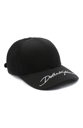Мужской хлопковая бейсболка DOLCE & GABBANA черного цвета по цене 26600 руб., арт. GH590Z/FU6WW | Фото 1 Мужской хлопковая бейсболка DOLCE & GABBANA черного цвета, арт. GH590Z/FU6WW | Фото 1