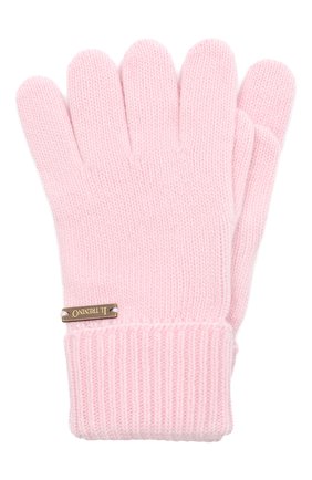 Детские шерстяные перчатки IL TRENINO розового цвета, арт. 20 8218/E0 | Фото 1 (Материал: Кашемир, Шерсть, Текстиль; Региональные ограничения белый список (Axapta Mercury): RU)