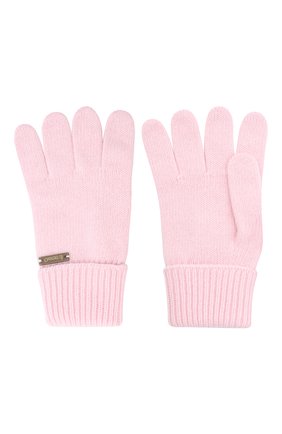 Детские шерстяные перчатки IL TRENINO розового цвета, арт. 20 8218/E0 | Фото 2 (Материал: Кашемир, Шерсть, Текстиль; Региональные ограничения белый список (Axapta Mercury): RU)