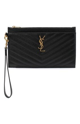 Женский кожаный футляр для кредитных карт SAINT LAURENT черного цвета по цене 37600 руб., арт. 636313/B0W01 | Фото 1 Женский кожаный футляр для кредитных карт SAINT LAURENT черного цвета, арт. 636313/B0W01 | Фото 1