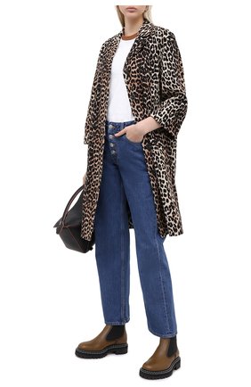 Женские кожаные ботинки PROENZA SCHOULER хаки цвета по цене 65550 руб., арт. PS35115A/12141 | Фото 2 Женские кожаные ботинки PROENZA SCHOULER хаки цвета, арт. PS35115A/12141 | Фото 2