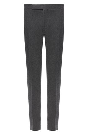 Мужские шерстяные брюки RALPH LAUREN серого цвета, арт. 798819390 | Фото 1 (Материал внешний: Шерсть; Длина (брюки, джинсы): Стандартные; Материал подклада: Вискоза; Стили: Классический; Случай: Формальный)