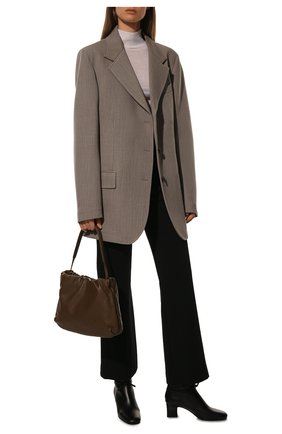 Женские кожаные ботильоны LORO PIANA черного цвета по цене 89950 руб., арт. FAL2952 | Фото 2 Женские кожаные ботильоны LORO PIANA черного цвета, арт. FAL2952 | Фото 2