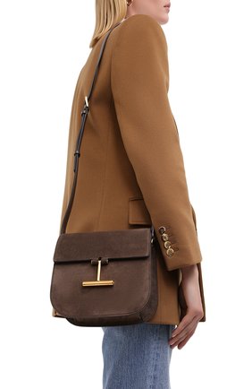 Женская сумка tara small TOM FORD коричневого цвета по цене 105000 руб., арт. L1018T-LCL068 | Фото 2 Женская сумка tara small TOM FORD коричневого цвета, арт. L1018T-LCL068 | Фото 2