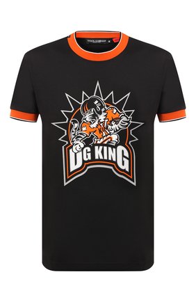 Мужская хлопковая футболка DOLCE & GABBANA черного цвета по цене 47800 руб., арт. G8KC0T/FI7W4 | Фото 1 Мужская хлопковая футболка DOLCE & GABBANA черного цвета, арт. G8KC0T/FI7W4 | Фото 1