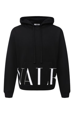 Мужской хлопковое худи VALENTINO черного цвета по цене 78800 руб., арт. UV3MF15N6M1 | Фото 1 Мужской хлопковое худи VALENTINO черного цвета, арт. UV3MF15N6M1 | Фото 1